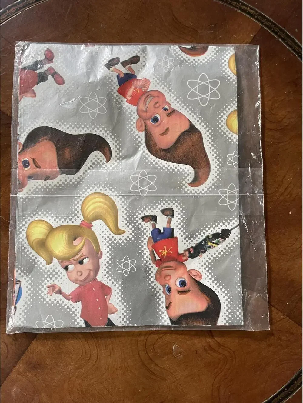 Y2K Jimmy Neutron Gibson Gift Wrap Paper Sheet Nickelodeon 1 Sheet Unused